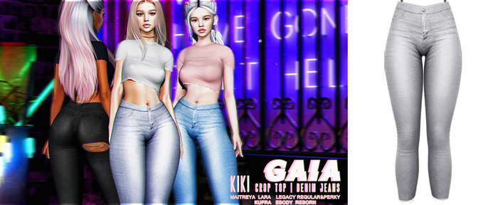 Gaia - Kiki Denim Jeans GREY