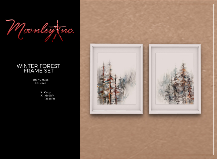 Moonley Inc. - Winter Forest Frame Set