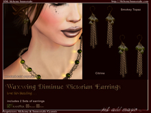 Waxwing Diminue Victoriana Earrings (2 Sets Included!) (WAS $75 -> NOW ONLY $20!)