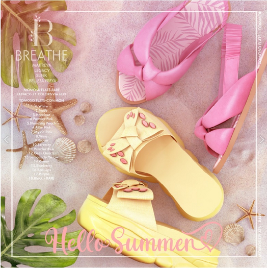 [BREATHE]-Momosu Flats-FATPACK-M.LARA RARE