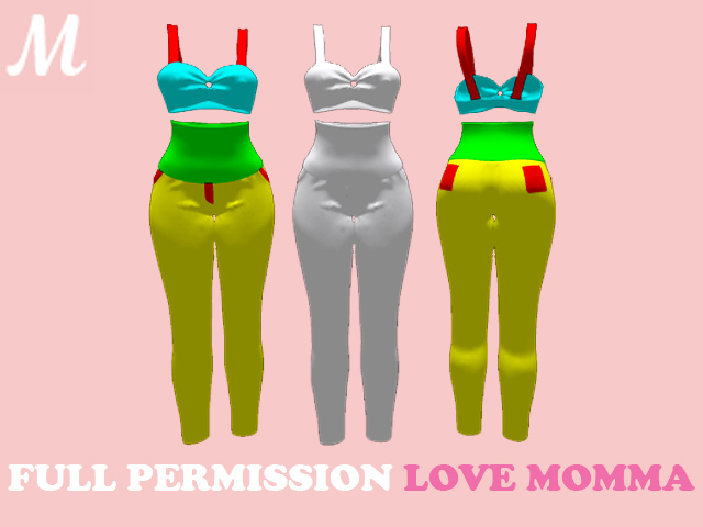 M032 JEANS & TOP LOVE MOMMA