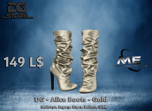 DG - Alice Boots - Gold - Box