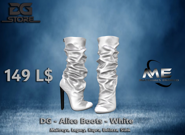 DG - Alice Boots - White - Box