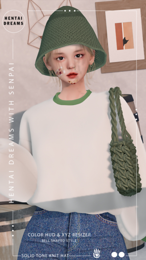 Cursd Pixie. Solid Tone Knit Hat FP