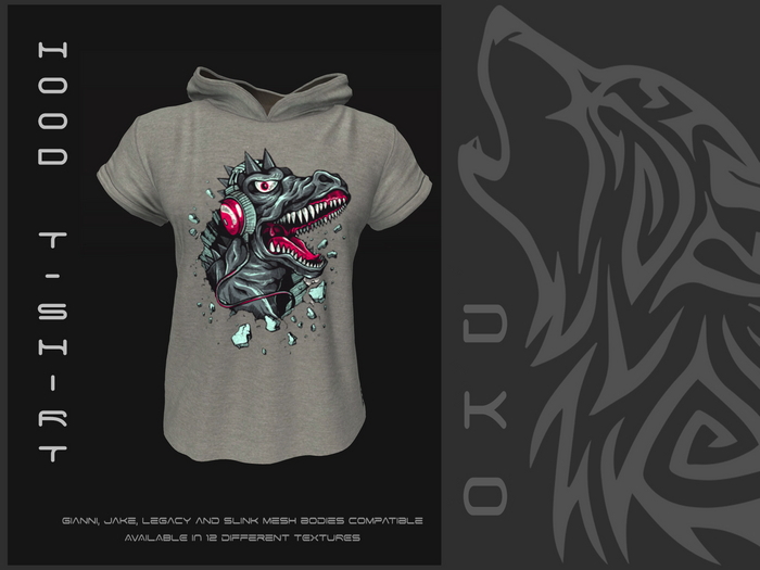 [DKO] T-SHIRT HODDIE DINO G