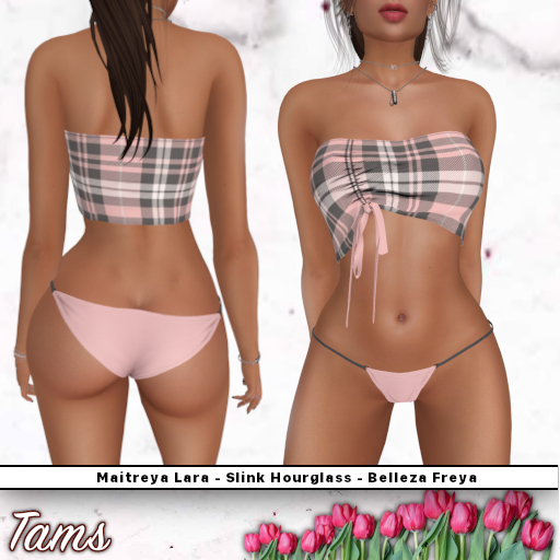 Tams - Ruched Top and Bikini Bottom - Gigi