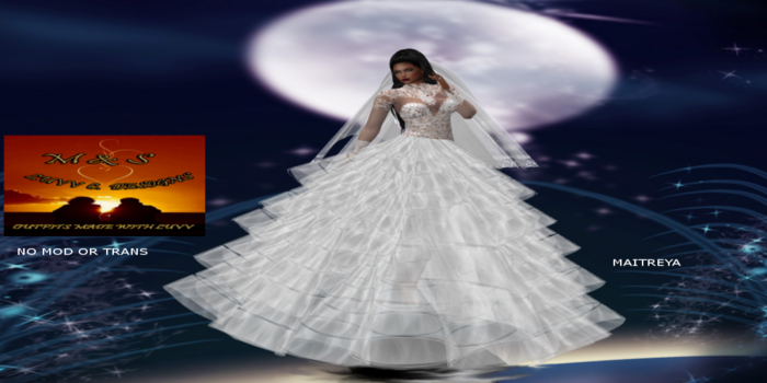 M & S LUVV C DESIGNS LADY LUVV WEDDING GOWN