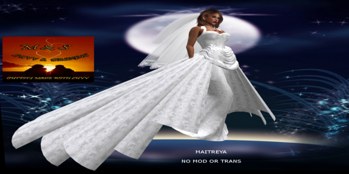 M & S LUVV C DESIGNS MS KITTY 2 WEDDING GOWN