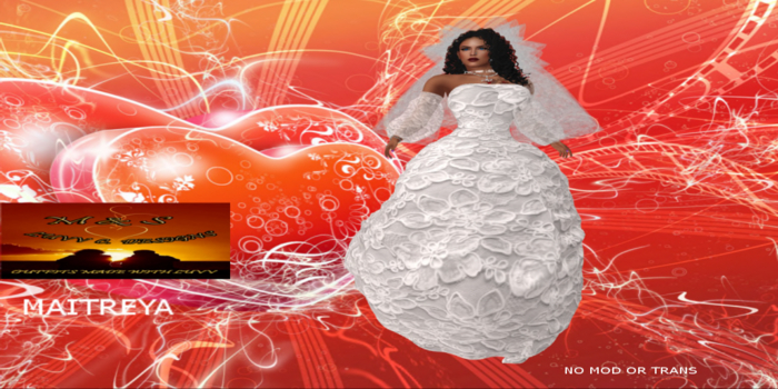 M & S LUVV C. DESIGNS  PRINCESS JANICE WEDDING GOWN