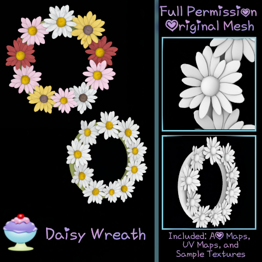 [Sherbert] Full Perm Daisy Wreath (ADD)
