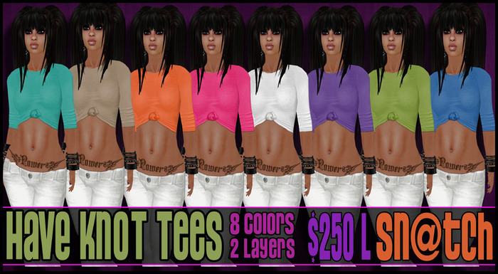 :::Sn@tch Have Knot Tees (Light):::