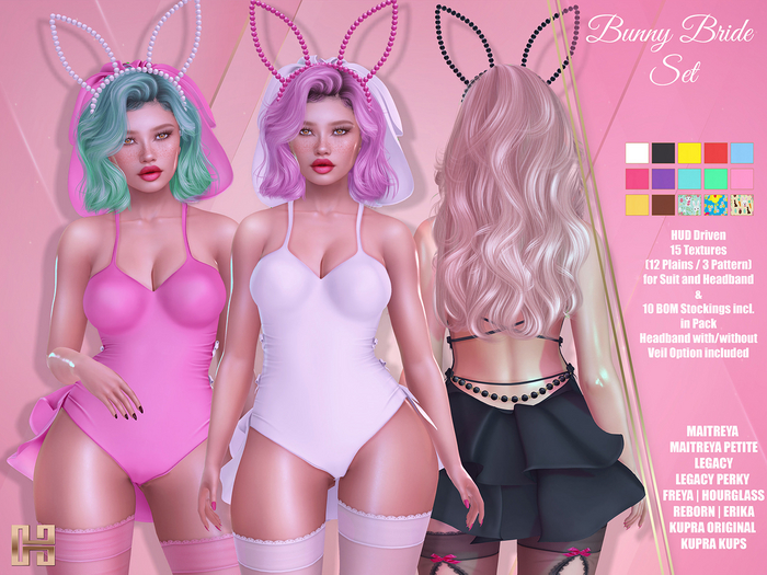 [hh] Bunny Bride Set