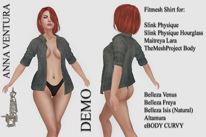 A.V _Denim open women's shirt_ Texas_OriginalSlateDirty