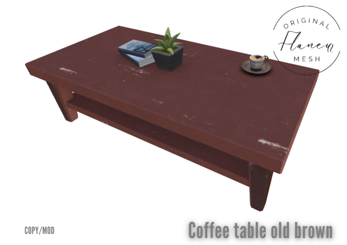 [Flaneur] - Coffee table old brown