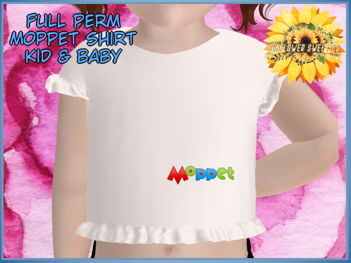 SS~ Full Perm Moppet Ruffled Shirt  (Add to Unpack)