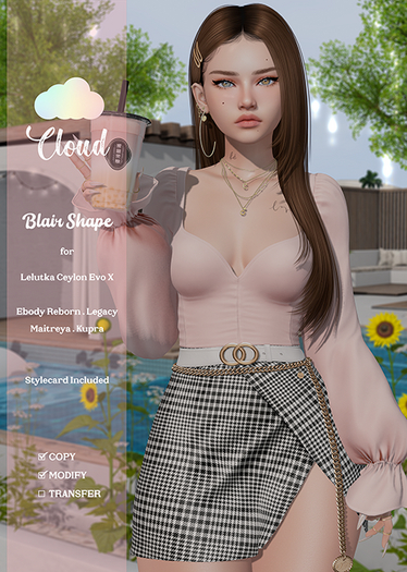 [Cloud] Blair Shape - Lelutka Ceylon EvoX