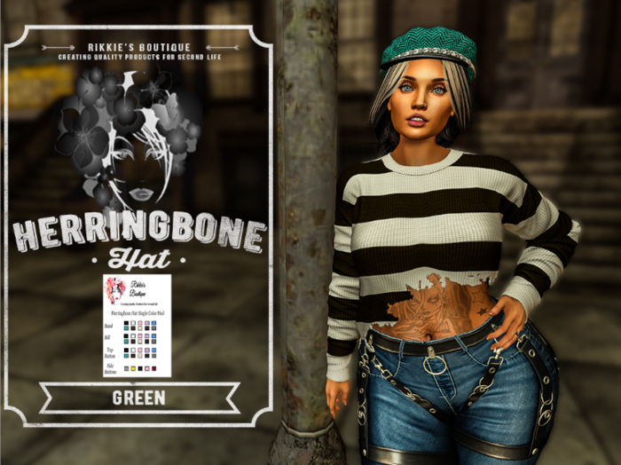Herringbone Hat v1.0 [Green] [Add Me]