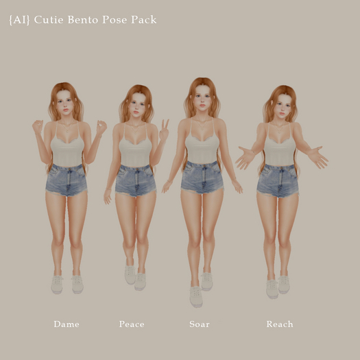 {AI} BENTO Cutie Pose Set