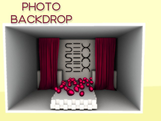 [AE] Photo Backdrop - Model Stage- Hot Pink