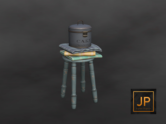 13-Serenity Style- Blooming Garden - STOOL
