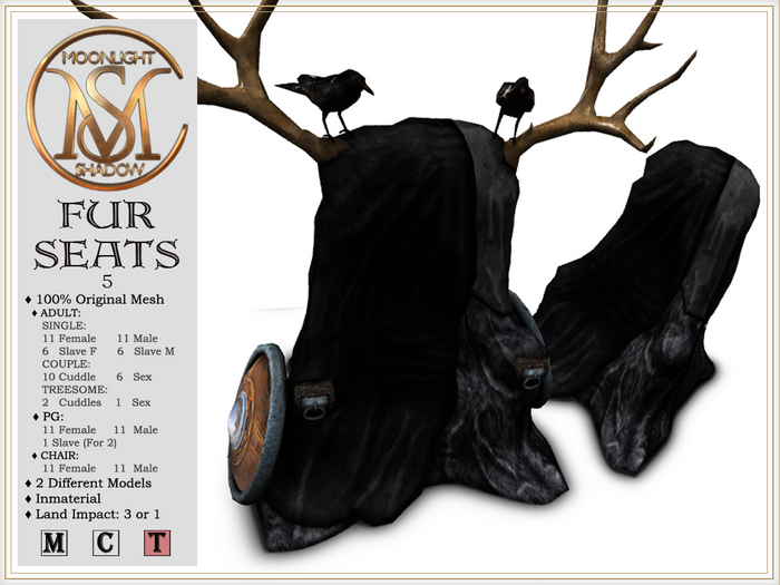 [MoonSha] Fur Seats - 5 (Boxed)