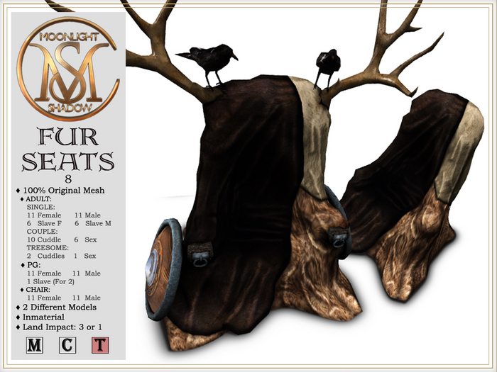[MoonSha] Fur Seats - 8 (Boxed)