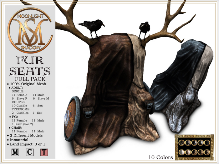 [MoonSha] Fur Seats - FULL PACK (Boxed)