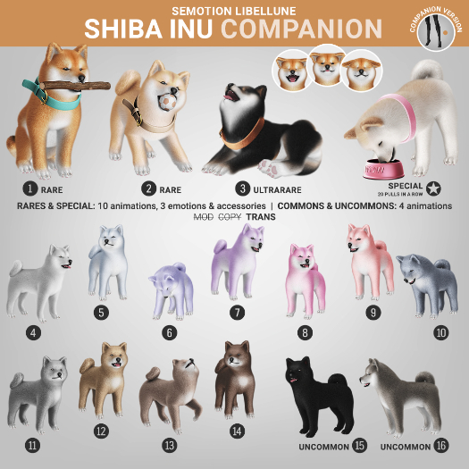 SEmotion Libellune Shiba Inu Companion COMMON 04