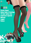 KO-H Psycho Kawaii Bunny Heels and Stockings