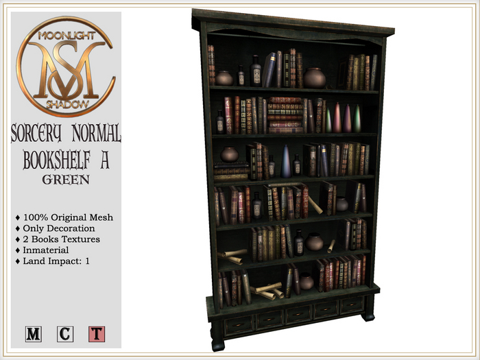 [MoonSha] Sorcery Normal Bookshelf A - Green (Boxed)