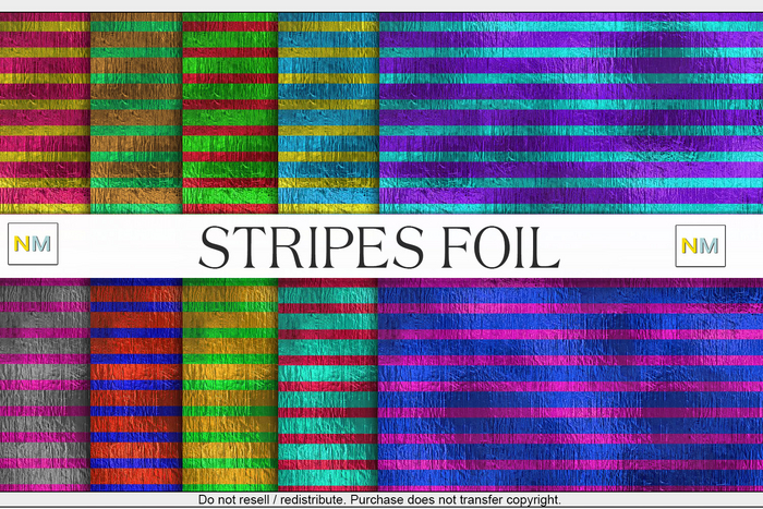 Stripes Foil 10 Seamless Artistic Abstract Textures NM