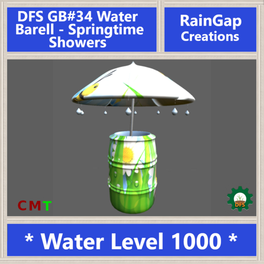 DFS GB#34 Water Barell - Springtime Showers