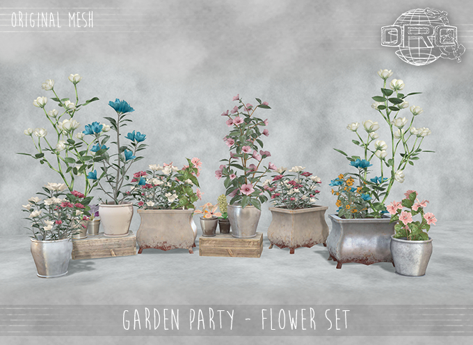 -DRD-  Garden Party - Flower Set