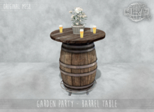 -DRD- Garden Party - Barrel Table