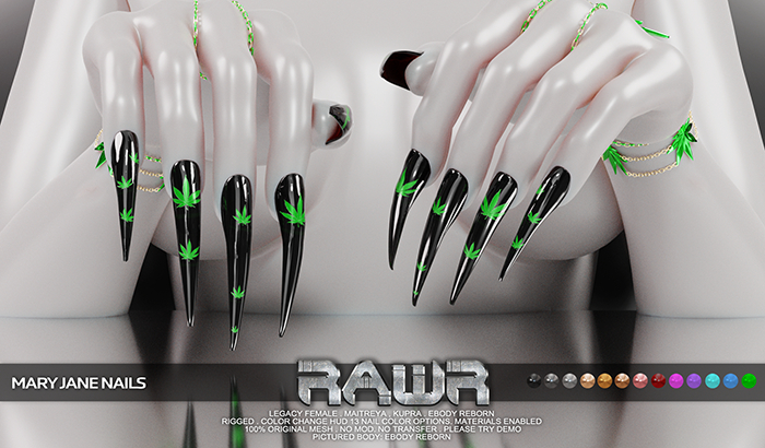 RAWR! Mary Jane Nails DEMO (add me)