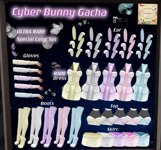 ***Ambrosia***Cyber Bunny EARS[blue] resize