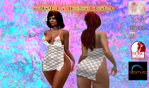 Pro Design Love Lace Dress White