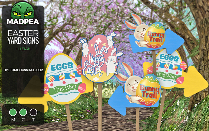 MadPea Easter Yard Signs