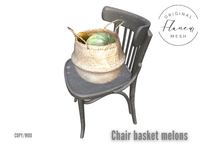 [Flaneur] - Chair basket melon