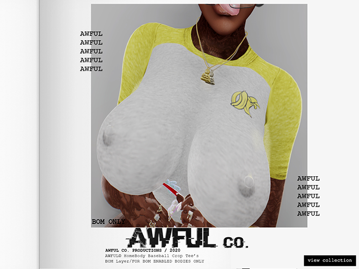 AWFUL. // HomeBody Baseball Tee's (OddFuture Banana)