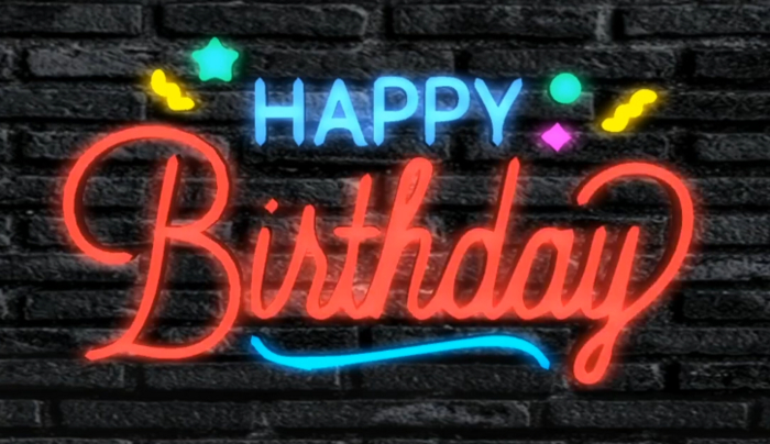 Revive - Happy birthday - Neon Sign 2022-1