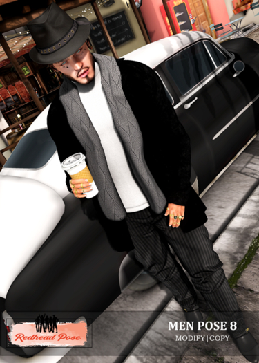 Redhead Pose - Men Pose 8