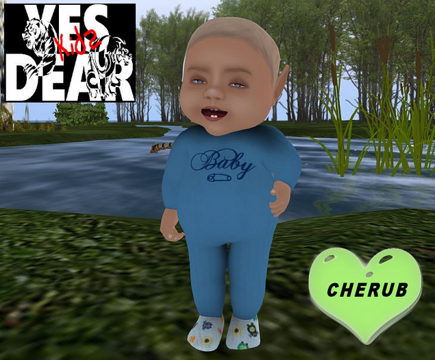 YES DEAR KID's Blue baby Footie
