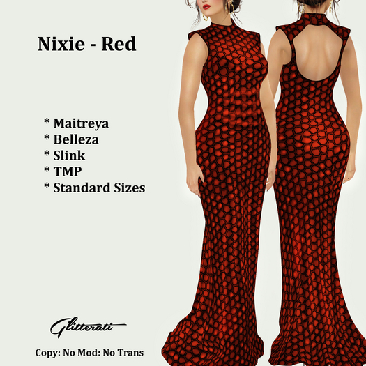 ! Glitterati ! - Nixie - Red