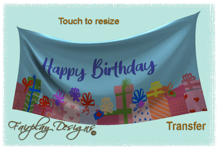 ~R~Happy Birthday Prezzies  Banner~~