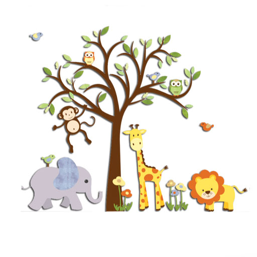 KMP- Wall Decal Animal Friends 1