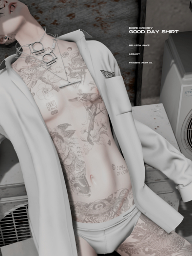 [Dope+Mercy]Good Day Shirt_Blue (ADD)