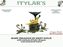 !TYLAR'S BABY DRAGON IN NEST GOLD   add me