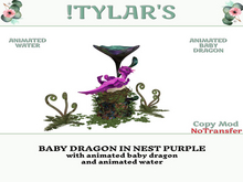 !TYLAR'S BABY DRAGON IN NEST PURPLE  add me
