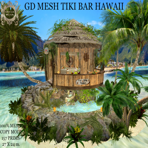 GD MESH TIKI BAR HAWAII